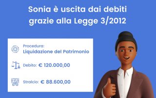 Sonia è uscita dai debiti grazie alla Legge 3/2012